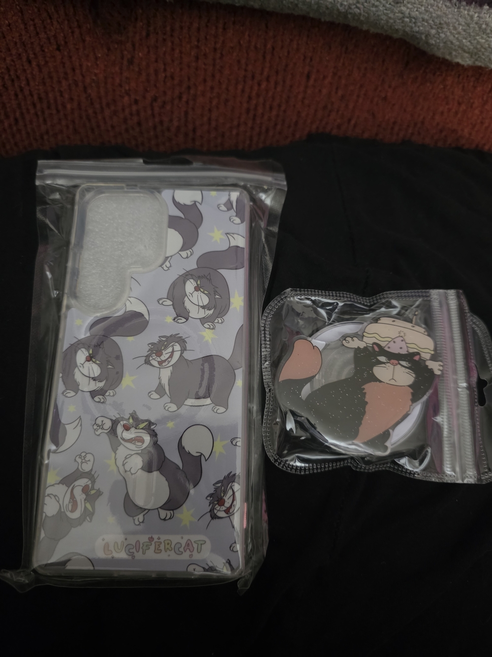 Lucifercat Cartoon Cat Phone Case & Popsocket Accessorie - S25 Ultra